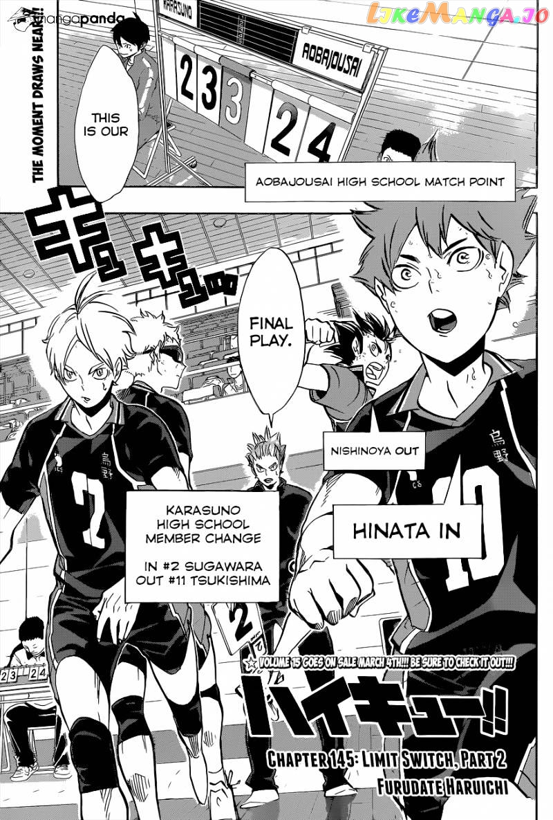Haikyuu!!, Chapter 145 image 02